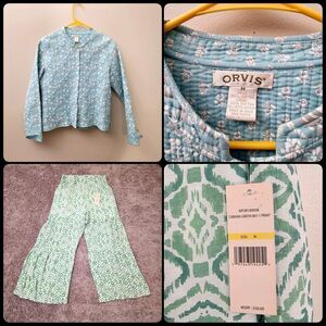 Vintage Orvis Quilted Jacket + Nanette Lepore Wide Leg Pant - sz Medium Lot